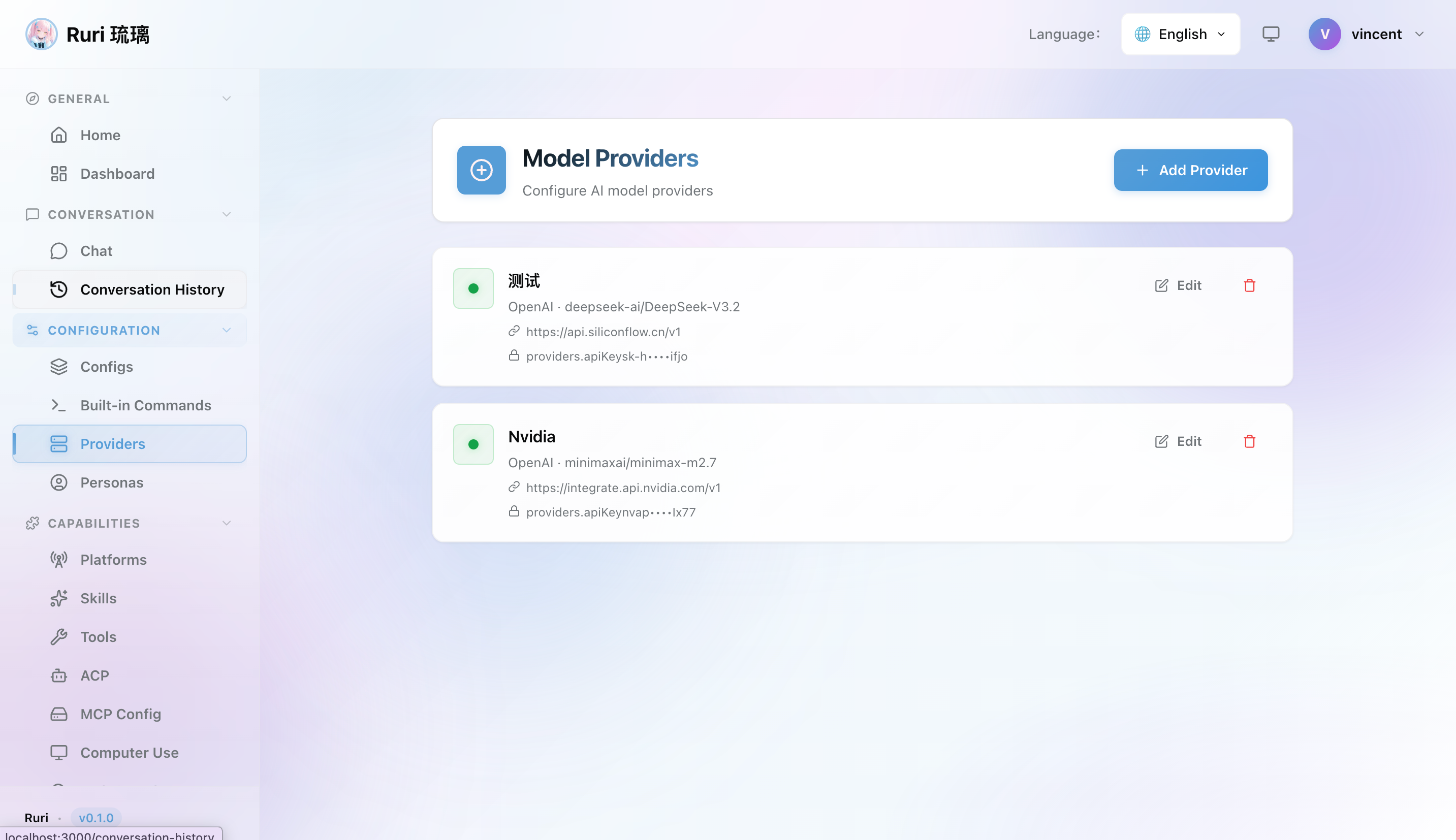 Providers Page